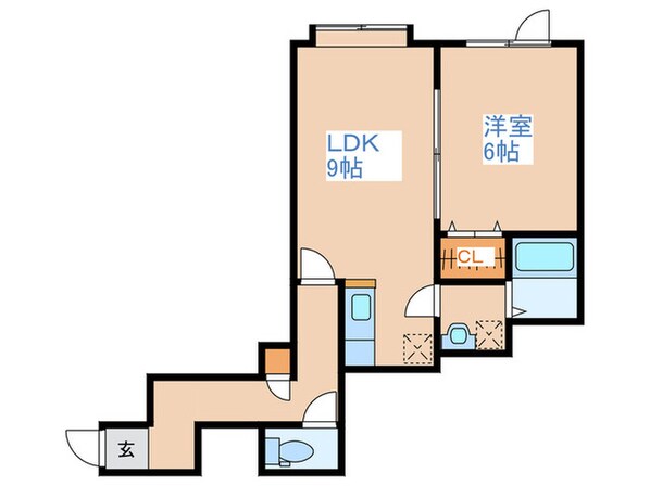 チュティ平岸の物件間取画像